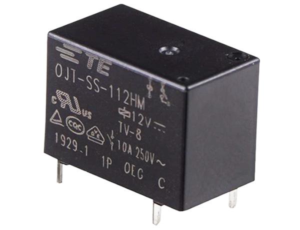 TE Connectivity PCB Mount Non-Latching Relay, 12V dc Coil, 10A Switching Current, SPST