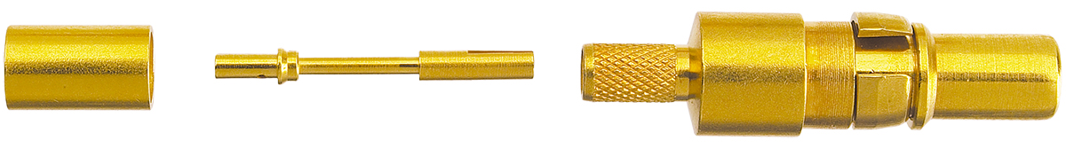 HARTING, D-Sub Mixed Series, size 188 AU, 316 U, RG 174 U Male Crimp, Solder D-Sub Connector Coaxial Contact, Gold