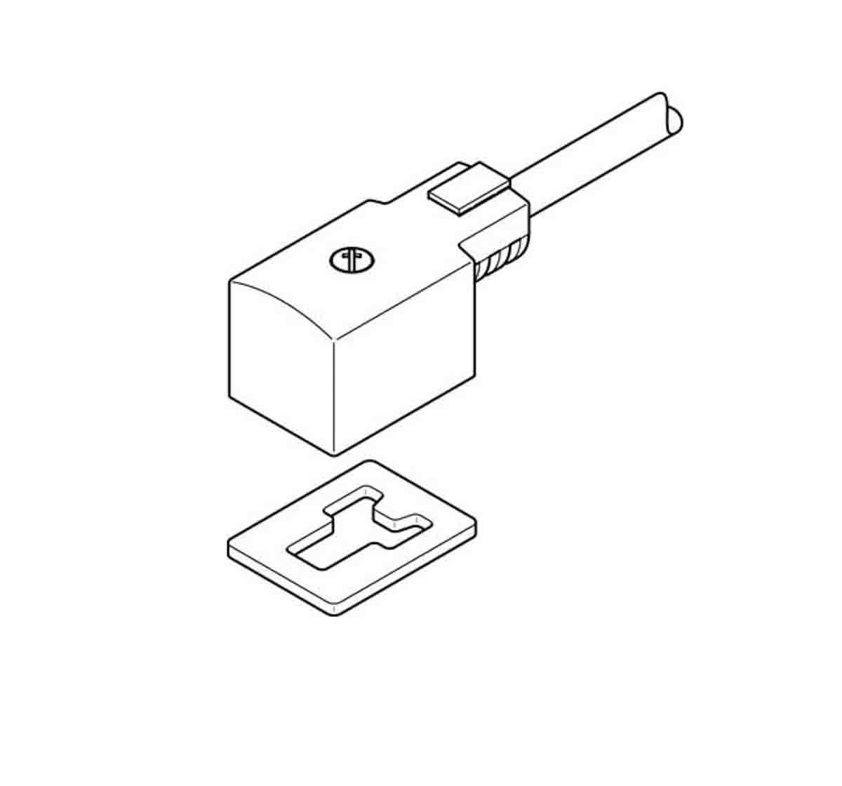 Festo Plug Connector, KMV-1-24DC-5-LED Series
