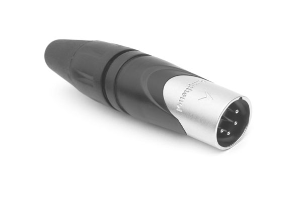 Amphenol Industrial Cable Mount XLR Connector, Male, IP40, 133 V, 4 Way, Silver Plating