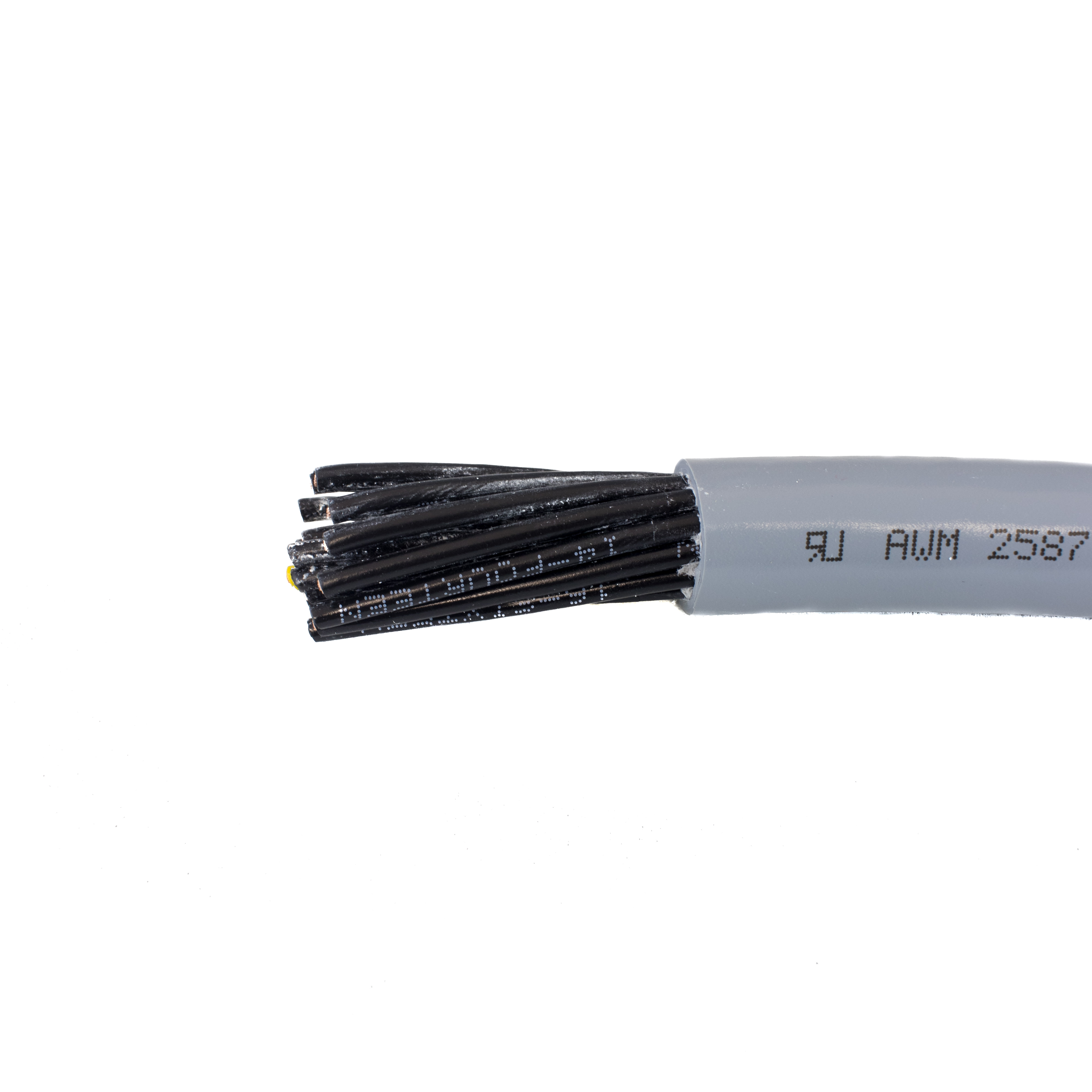 Alpha Wire 6500 Cable, 2 Cores, 0.5 mm² 20 AWG, Unscreened, 100 ft, Slate Polyvinyl Chloride Sheath