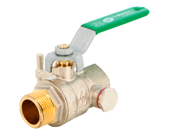 Sferaco Nickel Plated Brass Ball Valve, Ball Valve, Threaded, BSP 1/2in, 40bar Operating Pressure