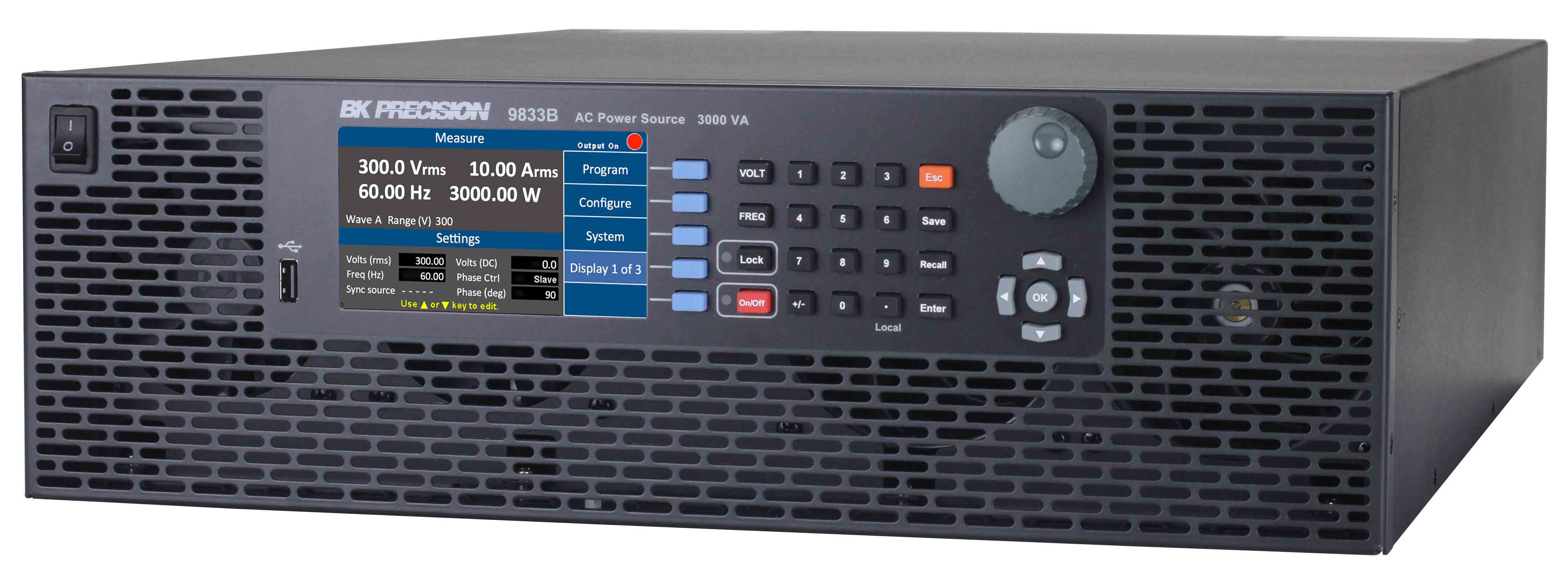 BK Precision 9833B Series Power Module, 0 → 424V, 30A, 1-Output, 3kW - UKAS Calibrated