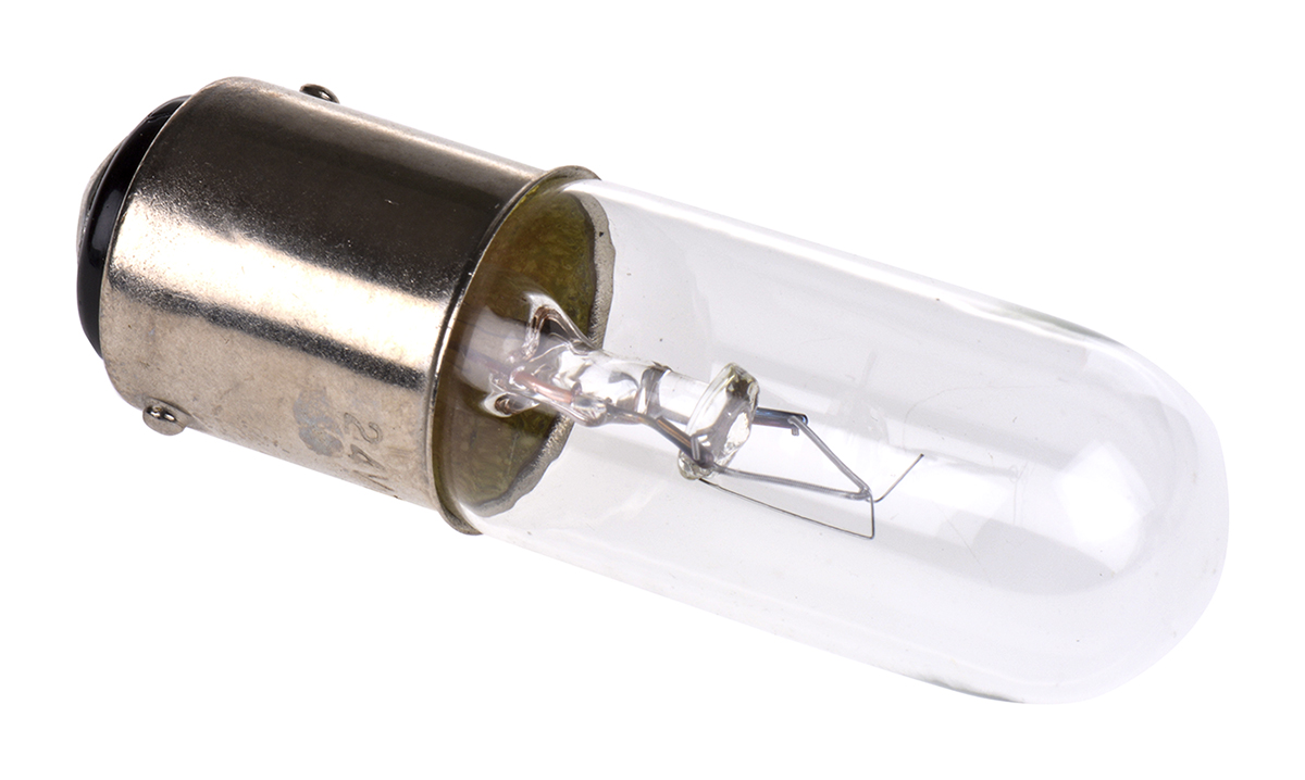 Werma Incandescent Clear Bulb, BA15d 24 V