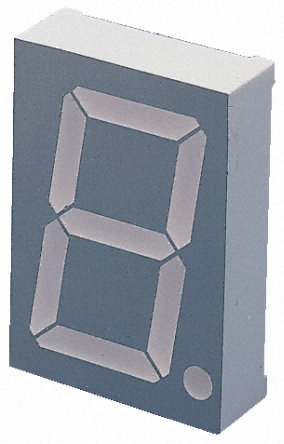 SC15-11CGKWA Kingbright 7-Segment LED Display, CC Green 100 mcd RH DP 38mm