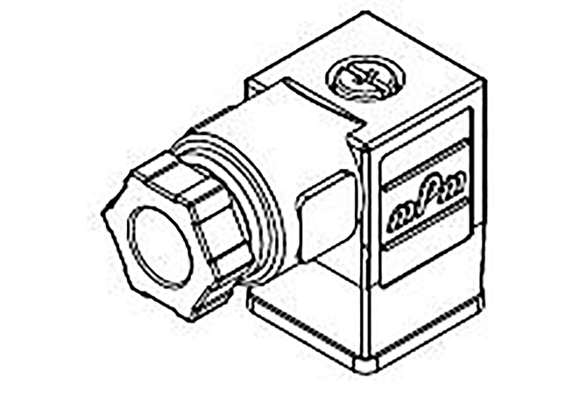 Molex 121023 2P+E DIN 43650 C DIN 43650 Solenoid Connector, 250 V ac, 300 V dc Voltage