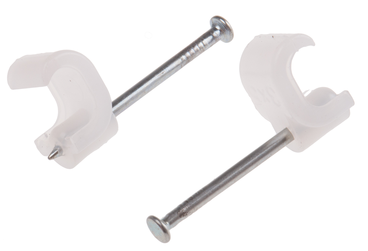 RS PRO Natural PE Cable clip