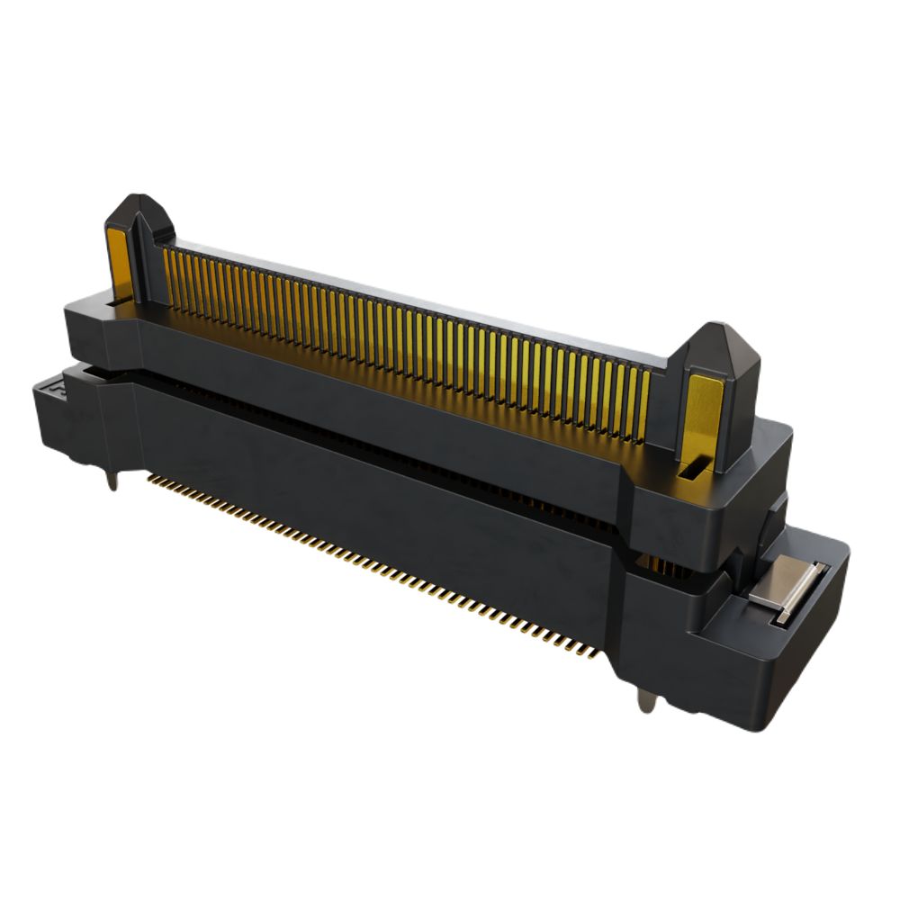 HARWIN FLECTO Series Vertical Surface PCB Header, 100 Contact(s), 0.5 mm Pitch, 2 Row, Shrouded