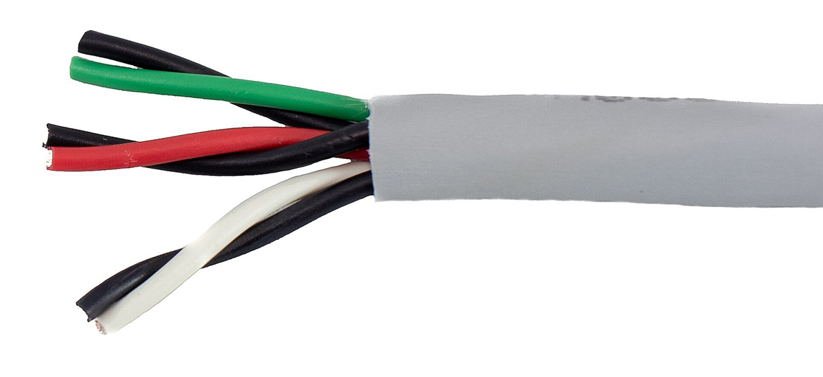 Alpha Wire Ecogen Ecocable Mini Series Data Cable, 3 Pairs, 6 Cores, 0.241 mm², Unscreened, 24 AWG, 30m, None Shield,