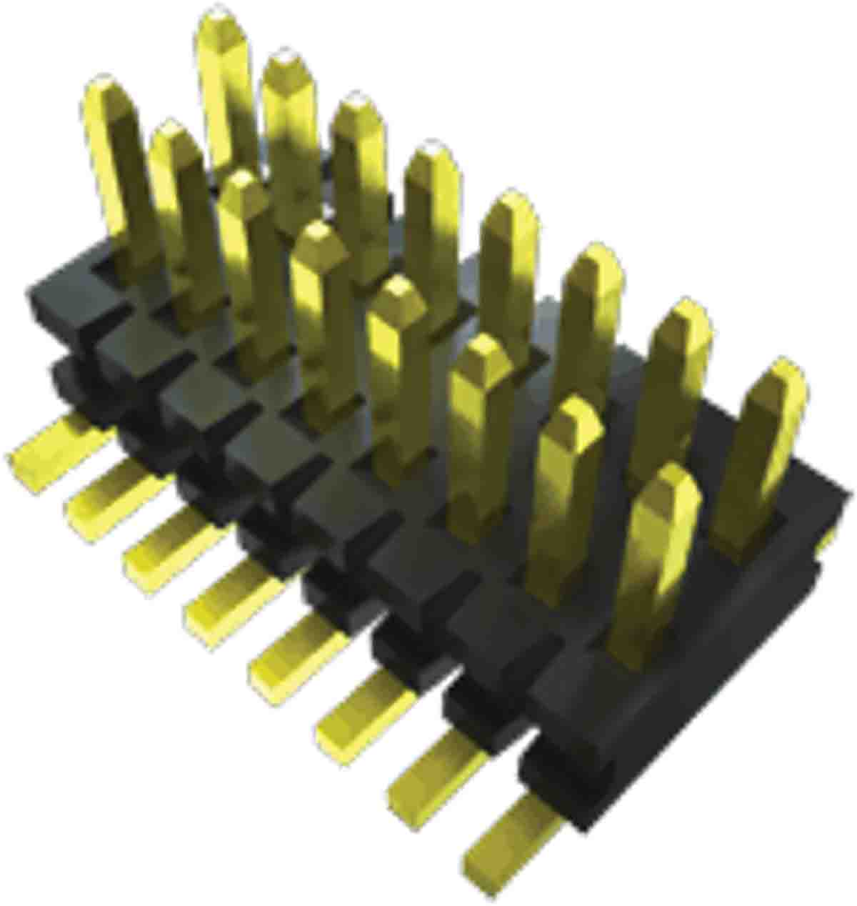 Samtec FTE Series Vertical Surface Pin Header, 10 Contact(s), 0.8 mm Pitch, 2 Row, Unshrouded