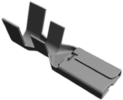 TE Connectivity PRONER .315 Uninsulated Female Spade Connector, Receptacle, 8 x 1mm Tab Size