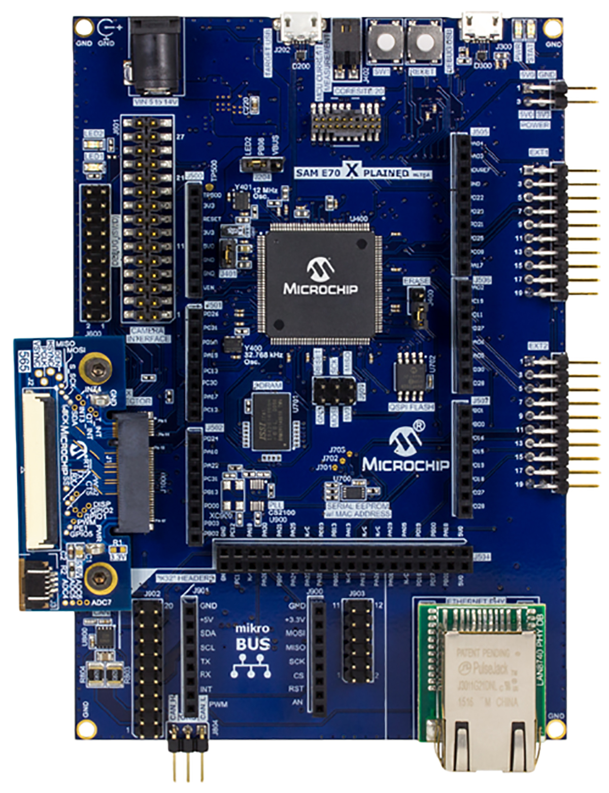 Microchip SAM E70 Xplained Ultra Evaluation Kit, Arduino Compatible Board