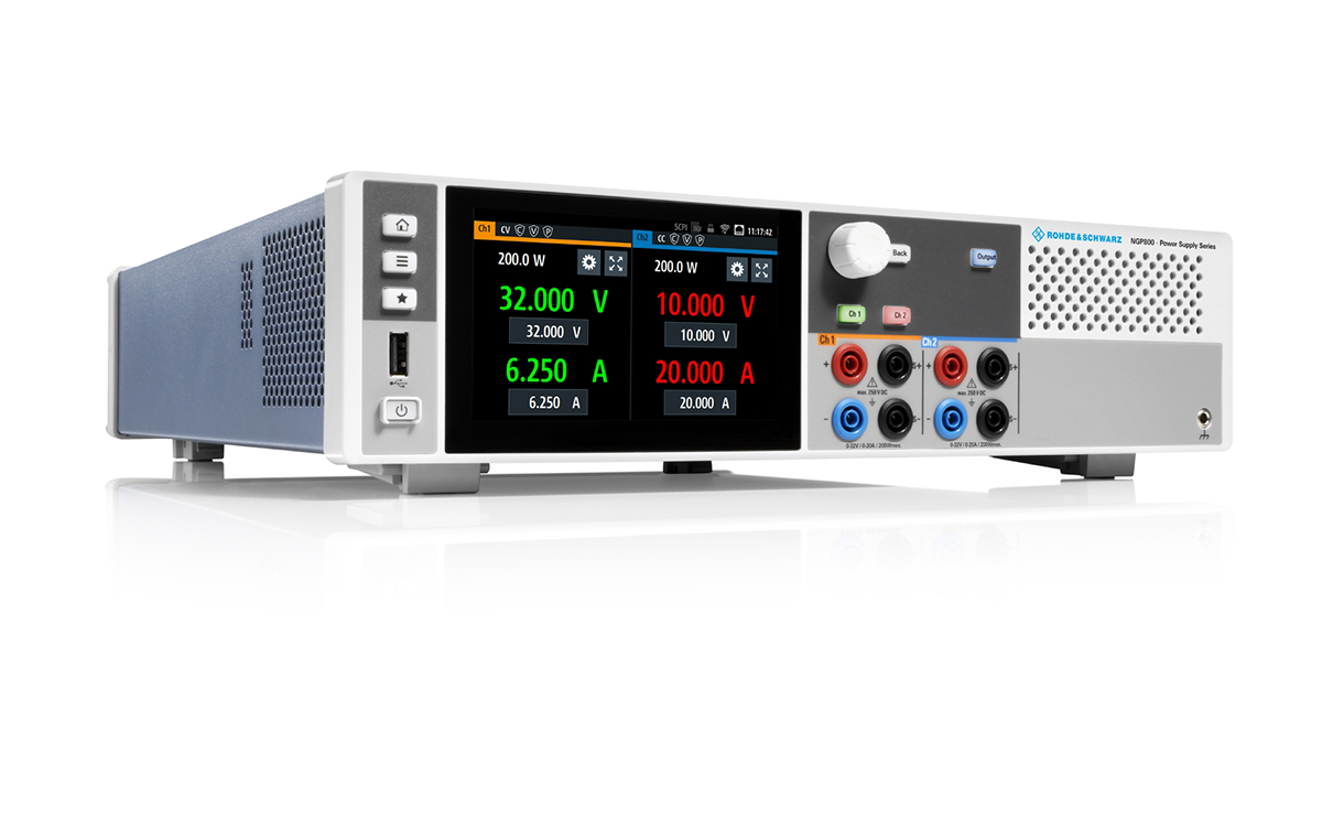 Rohde & Schwarz NGP800 Series Digital Bench Power Supply, 0 → 32V, 20A, 2-Output, 400W - UKAS Calibrated