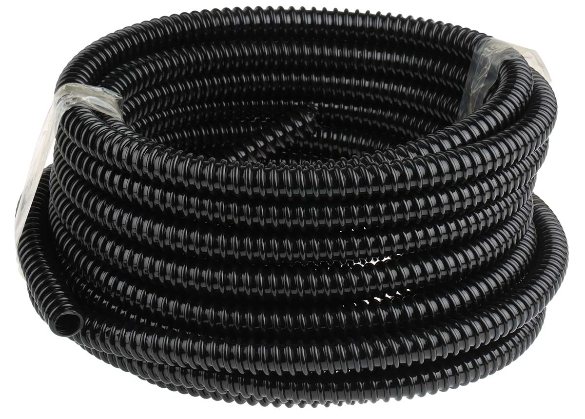 Adaptaflex Extra Flexible Conduit, 16mm Nominal Diameter, PVC, Black