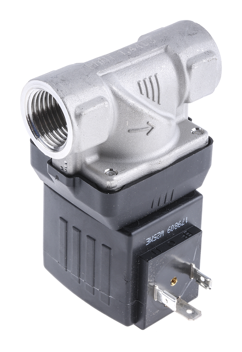 Burkert Solenoid Valve 221762, 2 Port, NC DN 10 to 65 mm, 24 V dc, DN 10 to 65 mm