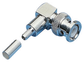 Amphenol RF, Plug Cable Mount BNC Connector, 50Ω, Crimp Termination, Right Angle Body