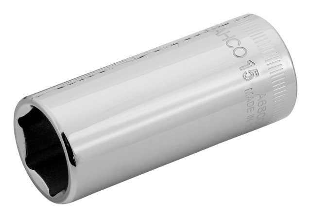Bahco 1/4 in Drive 10mm Deep Socket, 10mm, 50.6 mm Overall Length