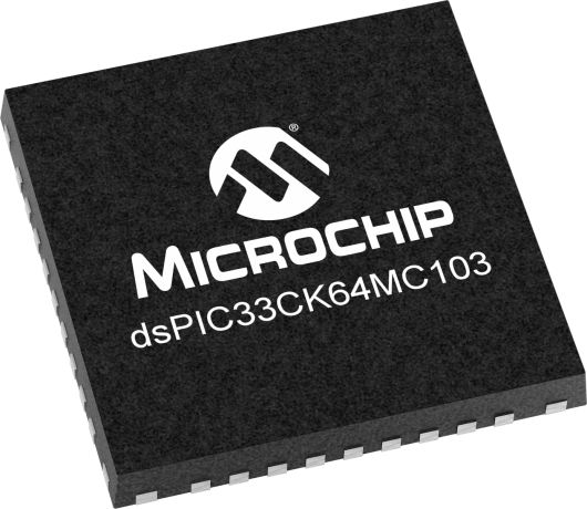 DSPIC33CK64MC103-I/M5 Microchip dsPIC33CK64MC10X, 16bit Digital Signal Processor 100MHz 64 kB Flash 36-Pin UQFN