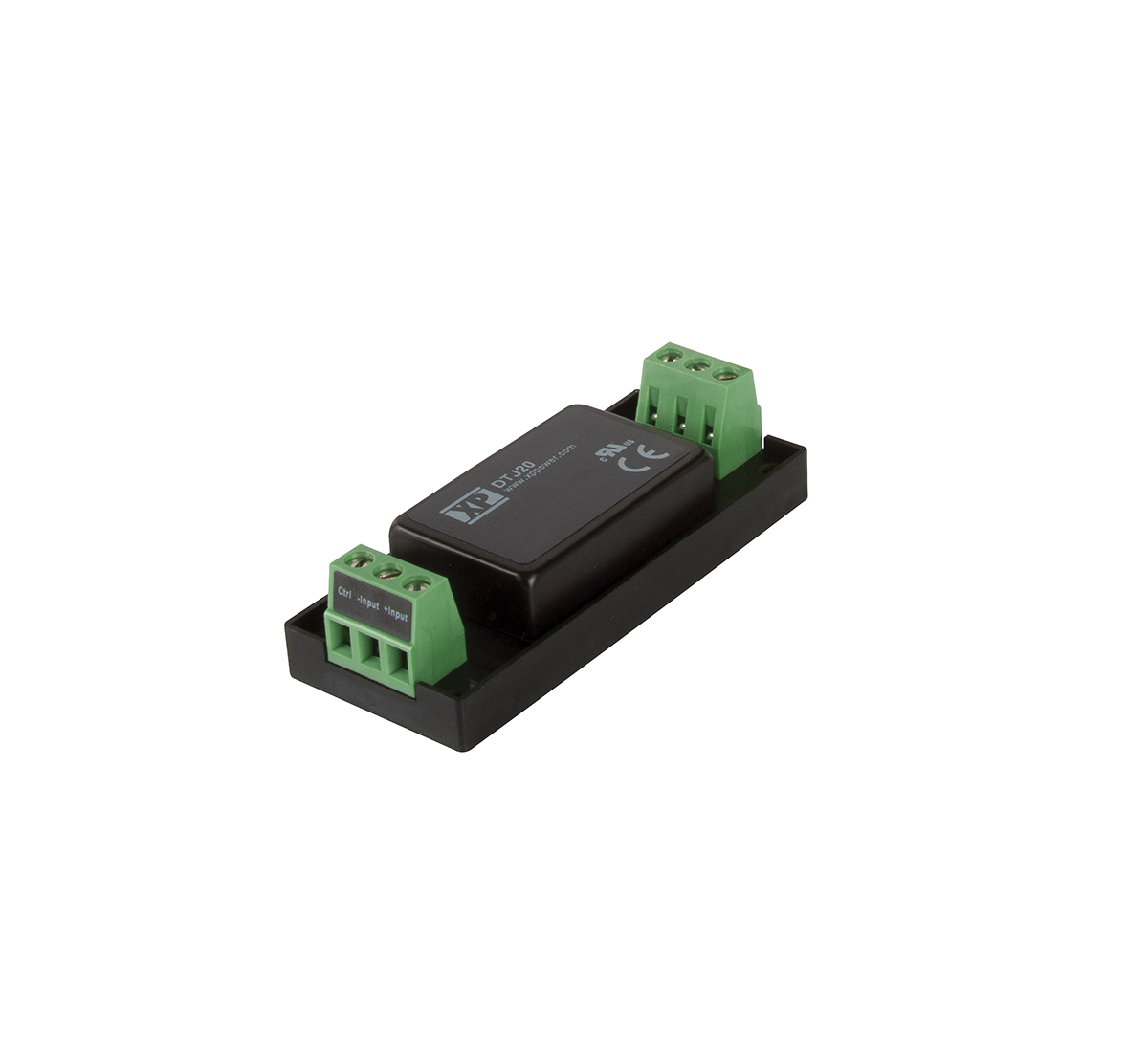 XP Power DTJ20 DC-DC Converter, 12V dc/ 1.67A Output, 18 → 75 V dc Input, 20W, Chassis Mount, +100°C Max Temp