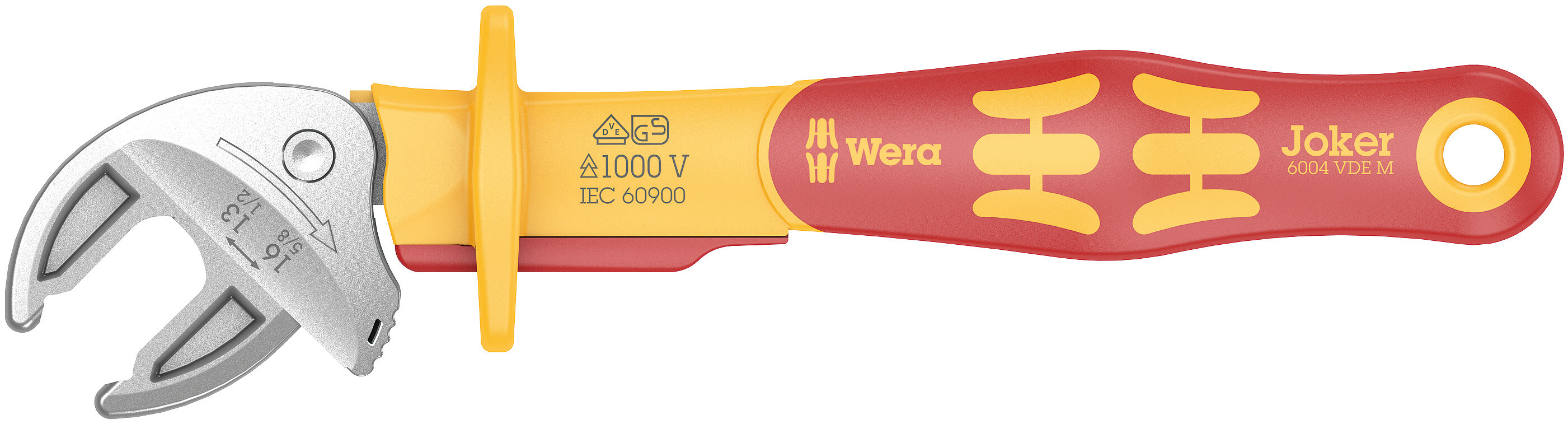 Wera Joker Series Spanner, 1/2in, Imperial, 190 mm Overall, VDE/1000V