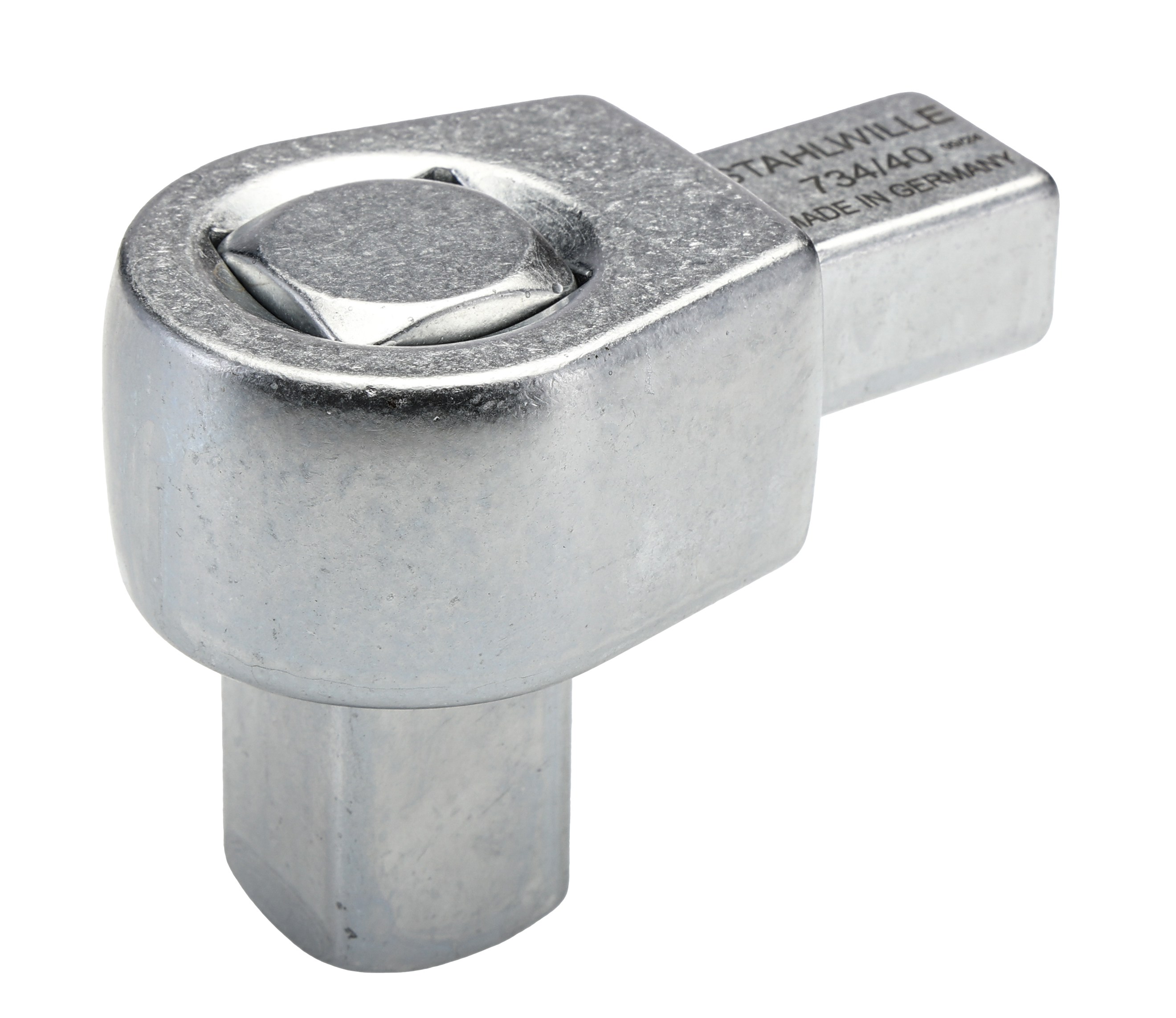 STAHLWILLE 734 Series Square Square Drive Insert Tool, 40 mm, 14 x 18mm Insert, Chrome Plated Finish
