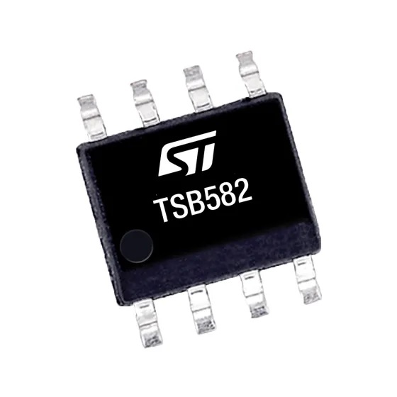 TSB582IYDT STMicroelectronics, Operational Amplifier, 3.1 MHz, 8-Pin 36 V SO-8