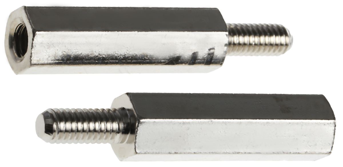 Essentra Standoff, M4 Thread, 25mm Body, Brass, Male/Female