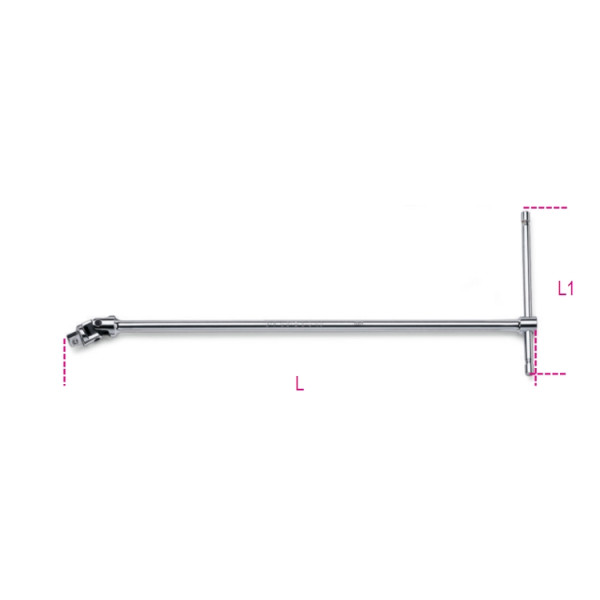 BETA 900/40 1/4 in Swivel T Handle, 390 mm Overall
