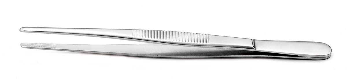 RS PRO 140 mm, Carbon Steel, Blunt, Tweezers