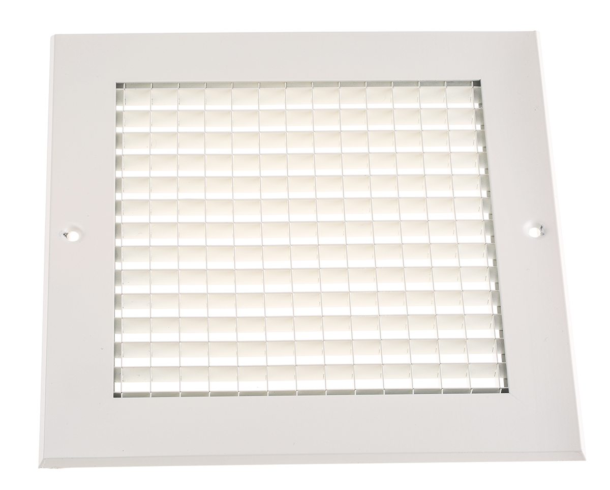 RS PRO White Aluminium Grille, Eggcrate Slat, 200 x 200mm