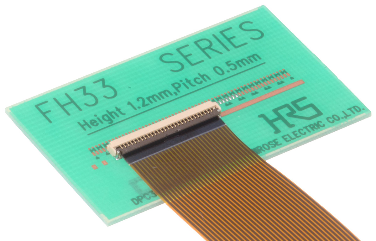 Hirose, FH33 1mm Pitch 4 Way Straight Female FPC Connector, ZIF Bottom Contact