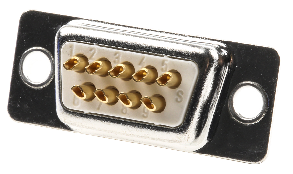 FCT from Molex F 9 Way Panel Mount D-sub Connector Socket, 2.84mm Pitch