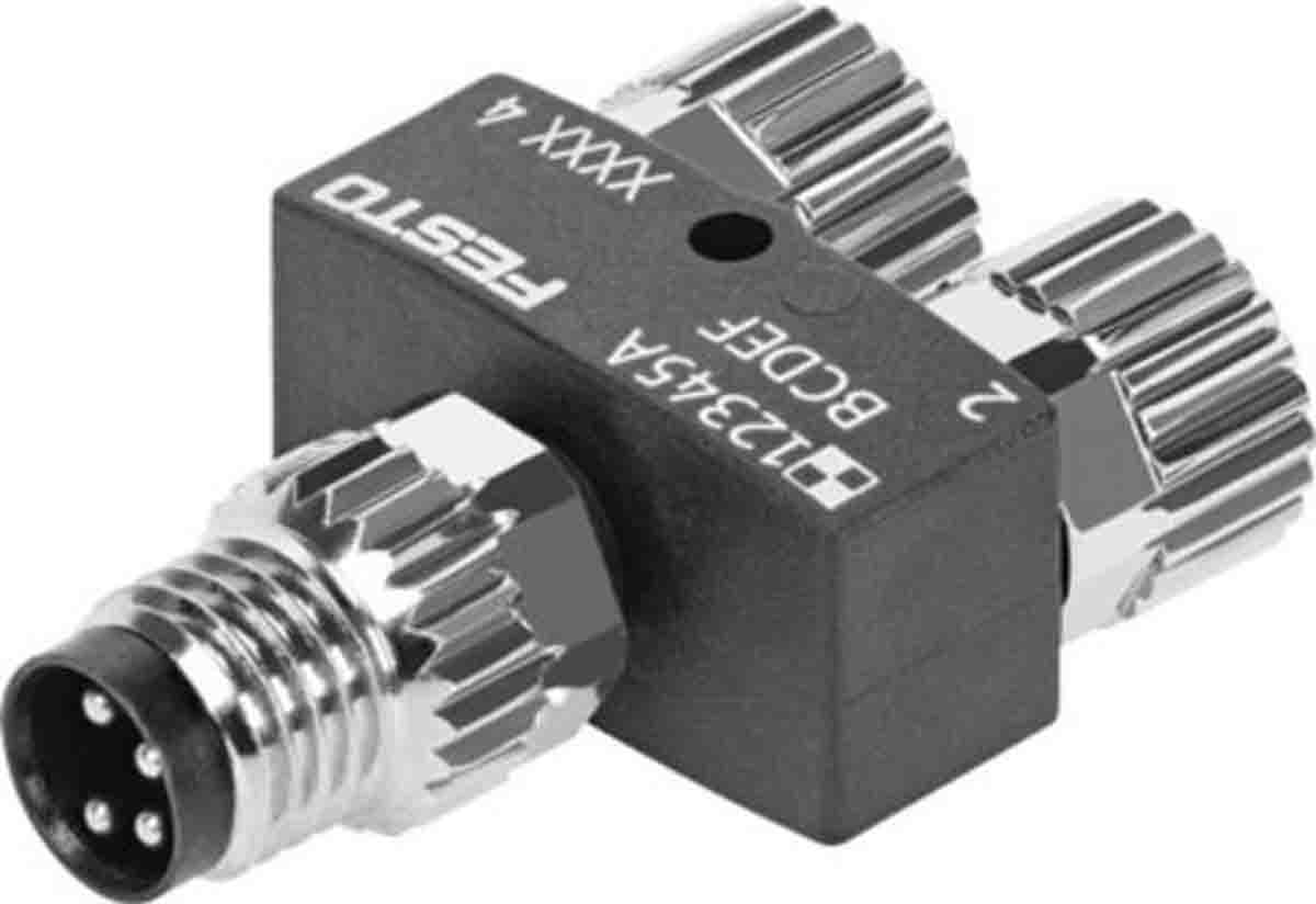 Festo Connector, NEDY-L2R1-V1-M8G3-N-M8G4 Series
