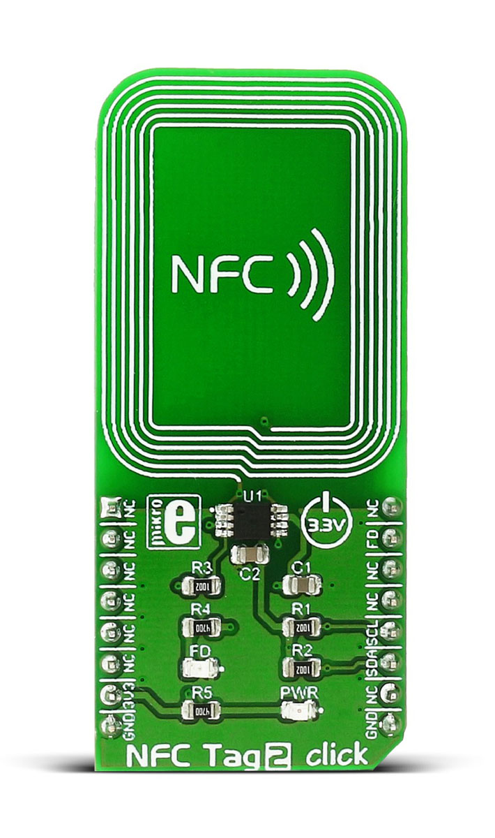 MikroElektronika NFC Tag 2 Click, Arduino Compatible Board
