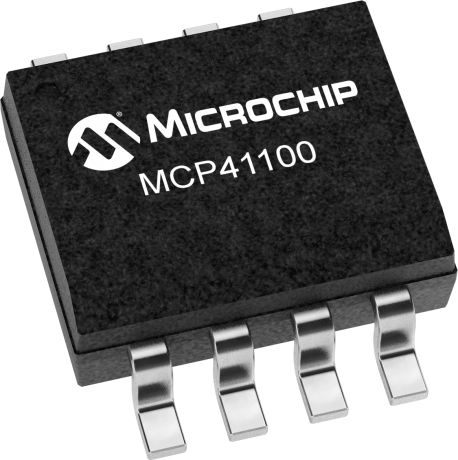 MCP41100-I/SN, Digital Potentiometer 256-Position Linear SPI 8 Pin, SOIC