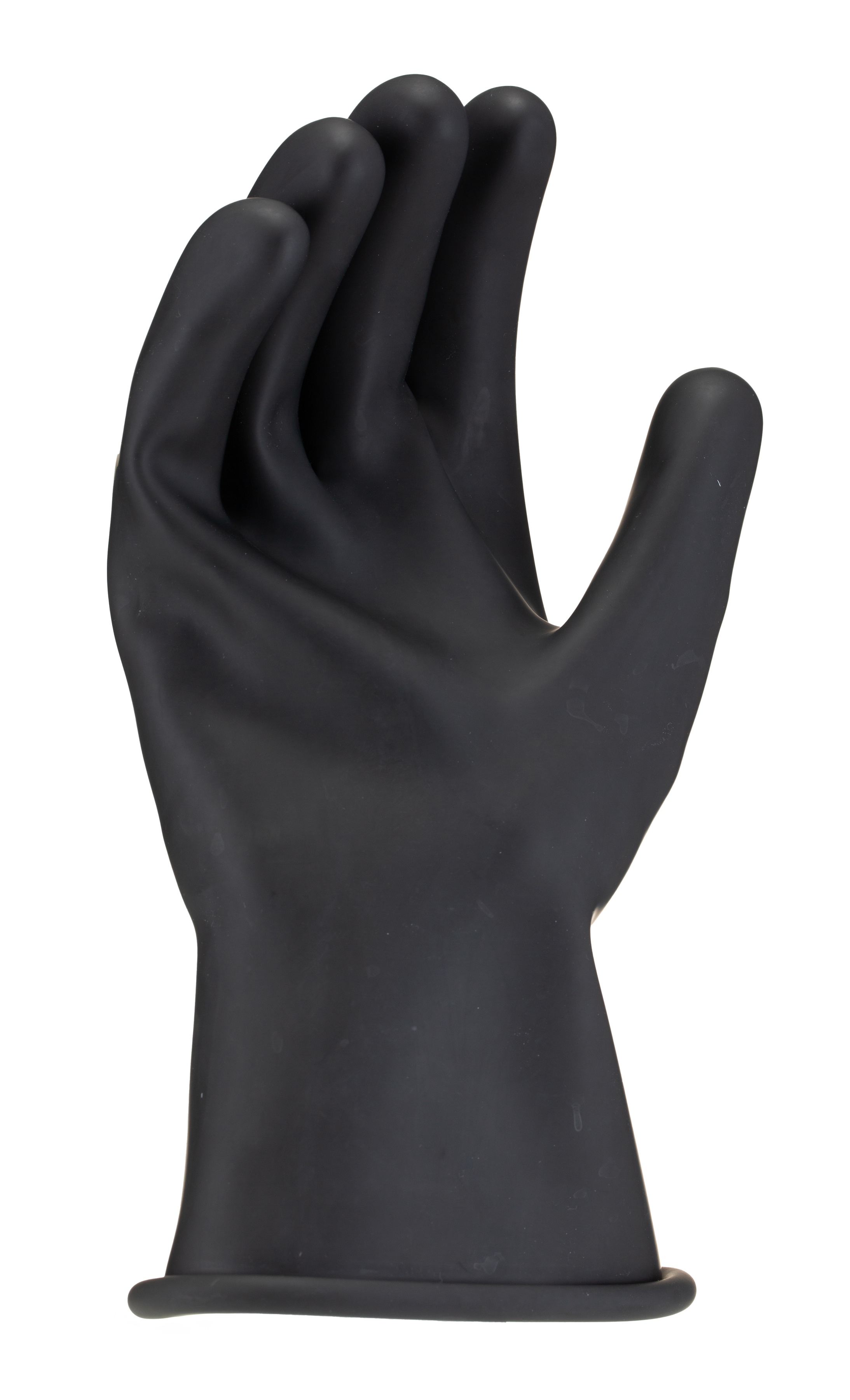 Ansell RIG011B Black Latex Electrical Insulating Gloves, Size 10, Latex Coating