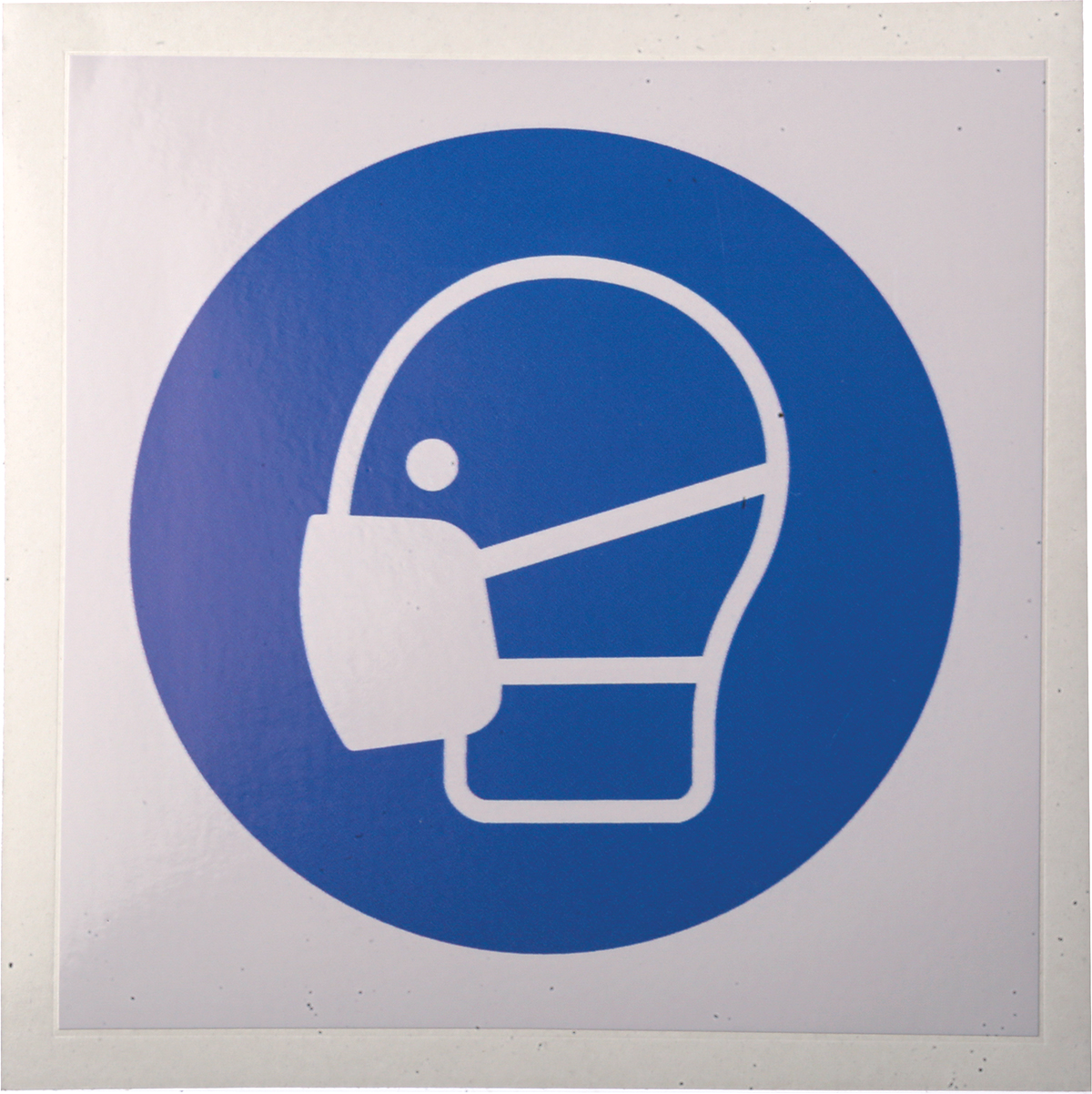 RS PRO Vinyl Mandatory Mask Sign With Pictogram Only Text