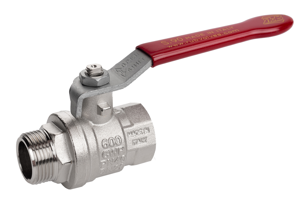 RS PRO Brass Full Bore, 2 Way, Ball Valve, Threaded, BSPP 2in, 40 → 30bar Operating Pressure