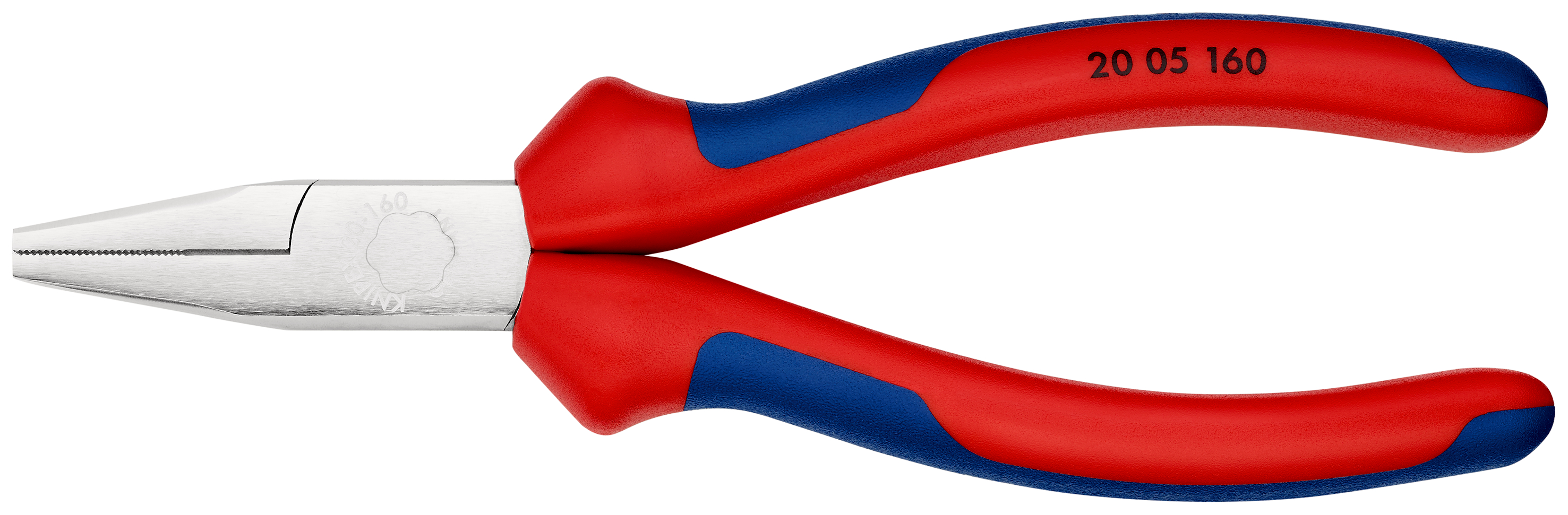 Knipex 20 05 160 Nose pliers, 160 mm Overall, Flat, Straight Tip, 30mm Jaw