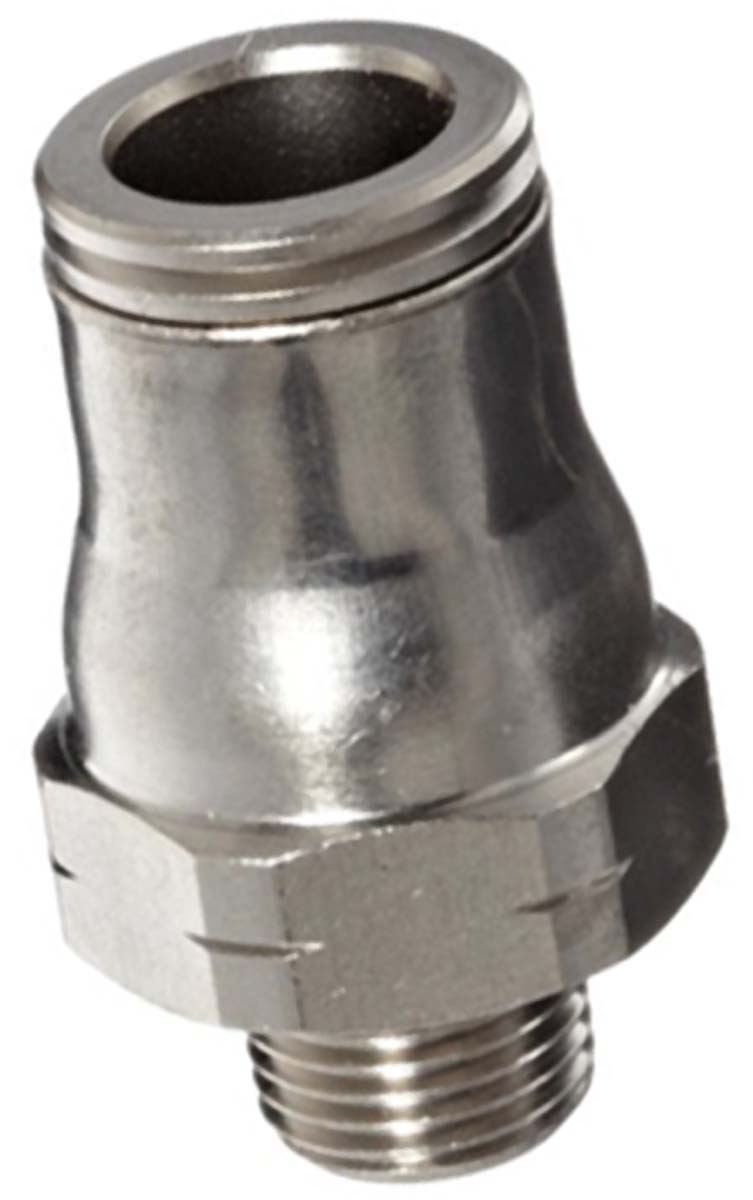 Legris LF3600 Series Straight Threaded Adaptor, R 1/2 Male to Push In 10 mm, Threaded-to-Tube Connection Style