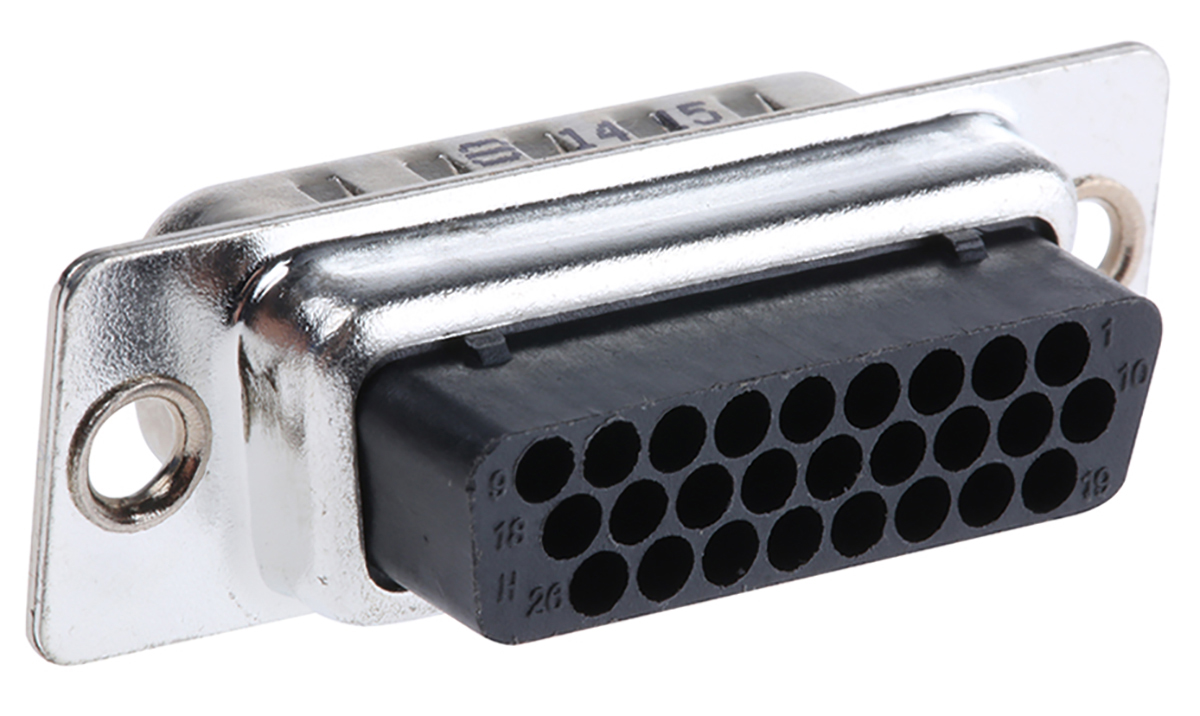 HARTING 26 Way Cable Mount D-sub Connector Plug, 2.29mm Pitch