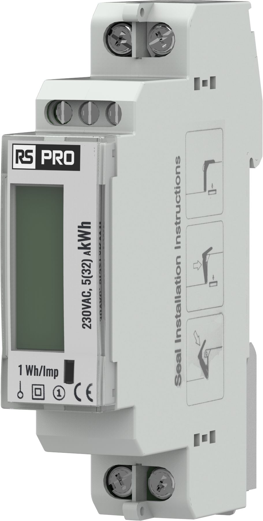 RS PRO 1 Phase LCD Energy MeterEnergy Meter