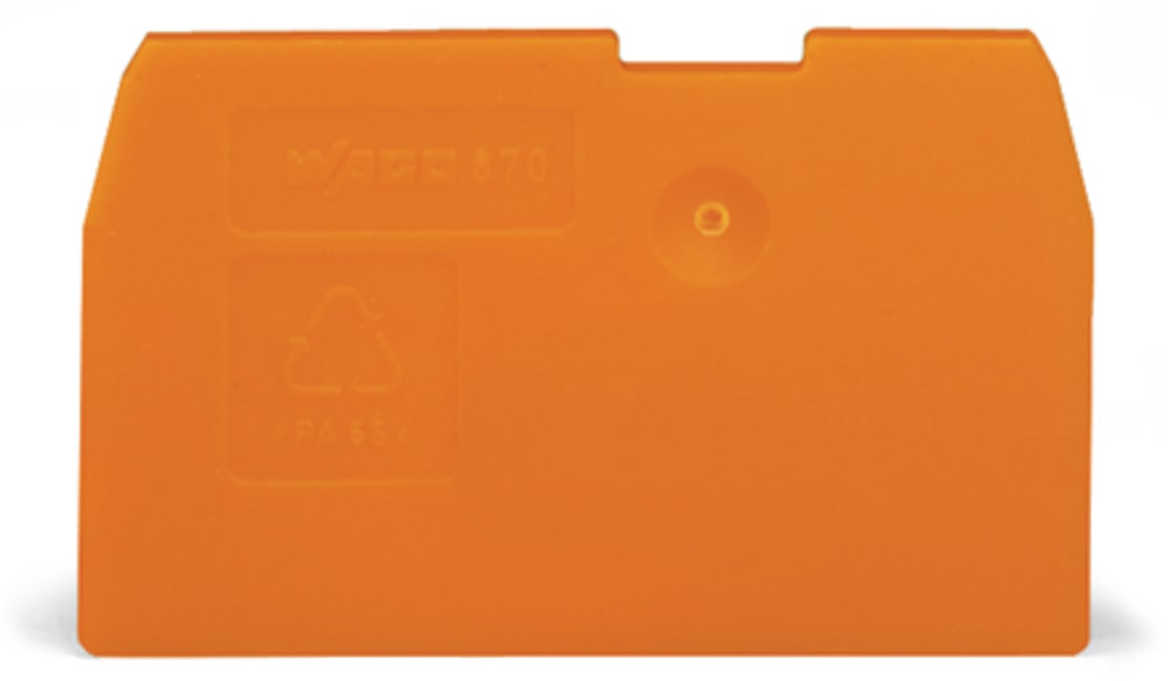 WAGO 870 Series End And Intermediate Plate for Use with Rail Mount Terminal Blocks
