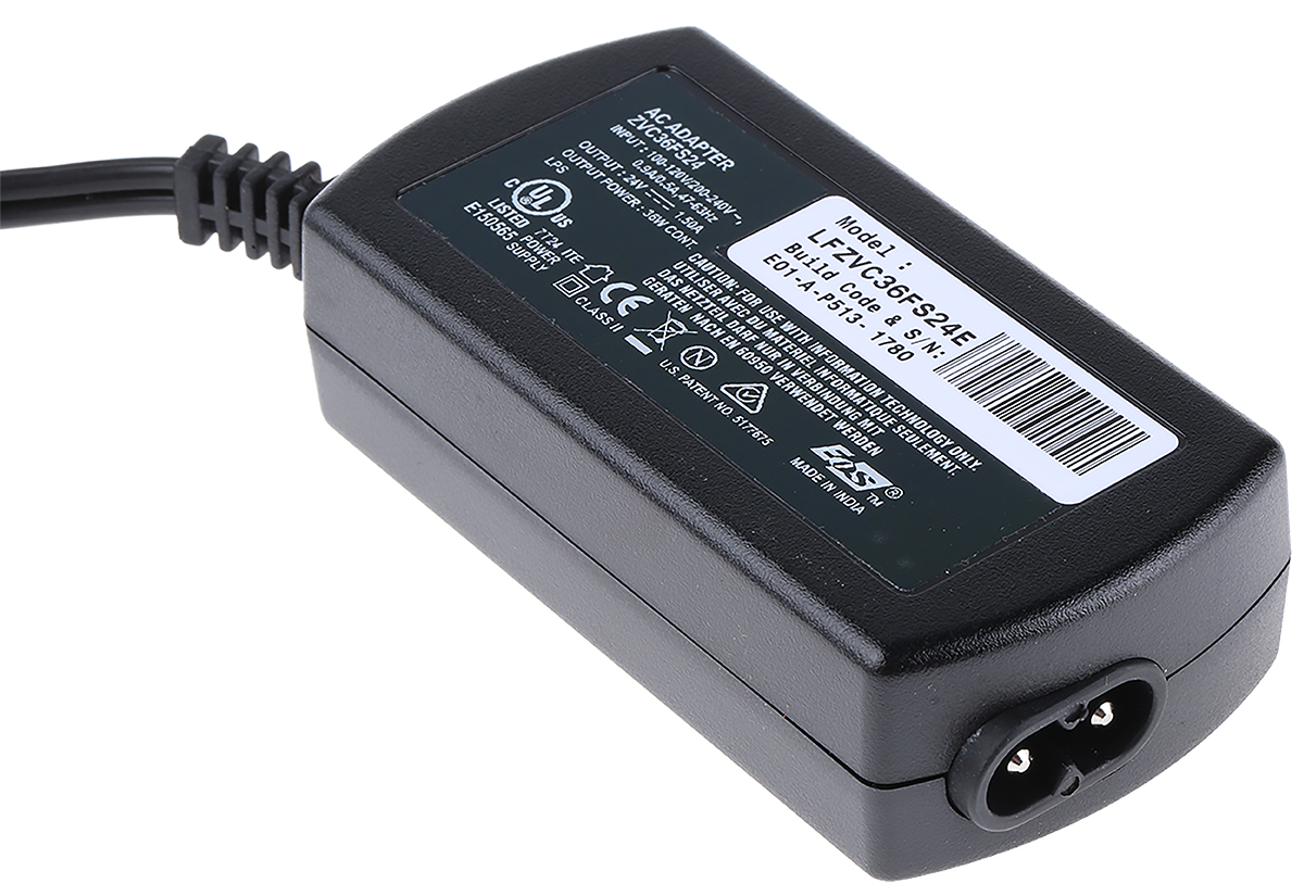 EOS Power Brick AC/DC Adapter 24V dc Output, 1.5A Output
