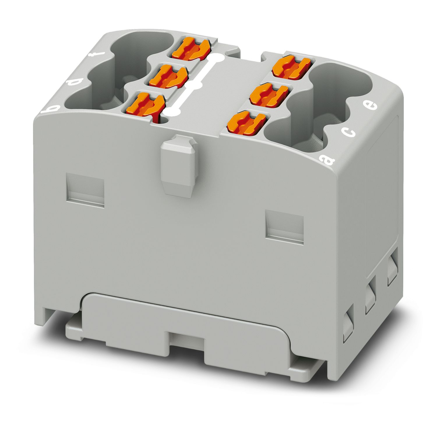 Phoenix Contact Distribution Block, 6 Way, 2.5mm², 17.5A, 450 V, Grey