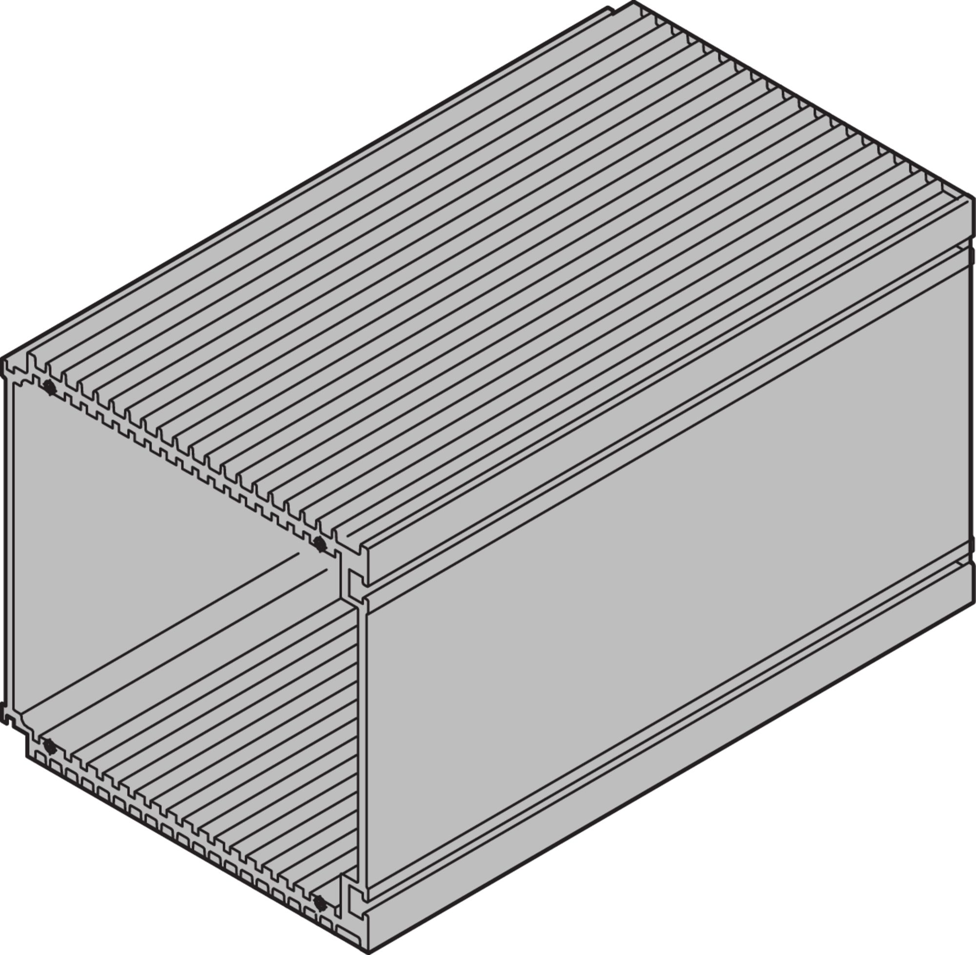 nVent SCHROFF Guide Rail Cover for Use with Cassettes, 3U