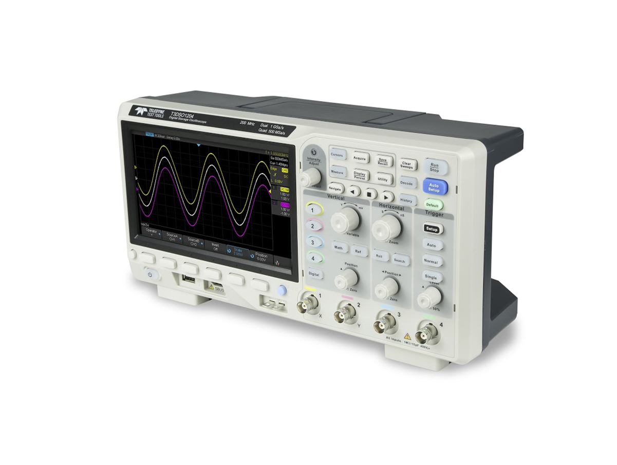Teledyne LeCroy T3DSO1204 T3DSO1000 Series, 200MHz Bench Oscilloscope, 4 Analogue Channels