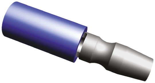 TE Connectivity, Plasti-Grip Insulated, Blue Crimp Bullet Connector, 1.25mm² to 2mm², 16AWG to 14AWG, 4.1mm Bullet