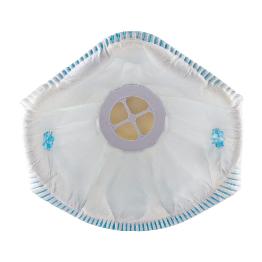 Skytec AMF2V Series Disposable Respirator for General Purpose Protection, FFP2 NR, Valved, Moulded 10 per Package