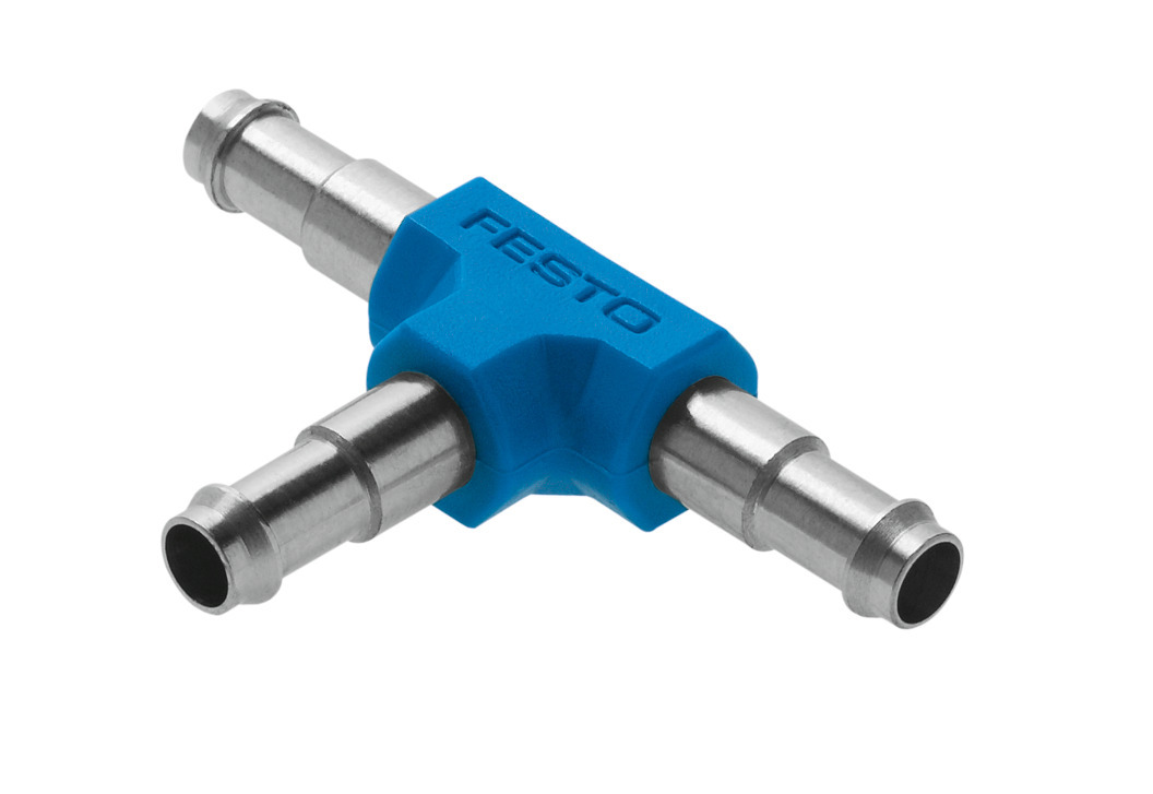 Festo CN Series T Fitting, Push In 4 mm to Push In 4 mm, Tube-to-Tube Connection Style, 7267